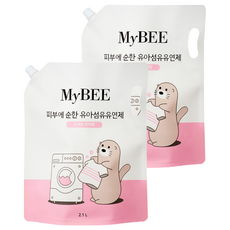 마이비 피부에순한 유아섬유유연제 스위트터치 리필, 2개, 2.1L 2개, 2100ml