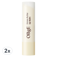 OBgE 蜂蜜奶油高保濕護脣膏 3g 1支, 2支