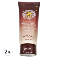 ARRAHAN 秀 檸檬煥白去角質凝膠 180ml，提亮保濕，天然溫和, 2條