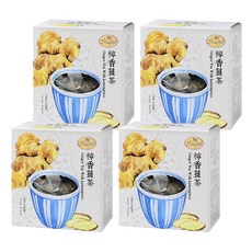 Magnet 曼寧 檸香薑茶, 南投名間鄉老薑, 45g (3公克 x 15茶包), 口感清新檸檬草, 3g, 15包, 4盒