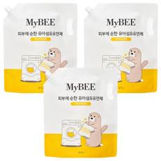 마이비 피부에순한 유아 섬유유연제 베이비코튼향 리필, 2.1L, 3개 2100ml, 3개