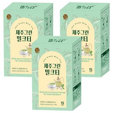 SONGWON 濟州綠奶茶沖泡飲隨身包, 20g, 15包, 3個