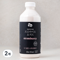 숲골 임실치즈마을 프로바이오 요거트 딸기, 900ml, 2개