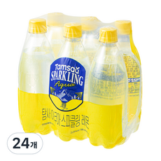 탐사 아쿠아 스파클링 레몬 무라벨, 24개, 500ml