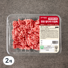 곰곰 무항생제 인증 한돈 앞다리 다짐육 (냉장), 500g, 2개