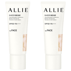 Kanebo 佳麗寶 ALLIE 持采濾鏡調色UV防曬乳 SPF50+PA++++ 03木質調勻妍, 40g, 2條
