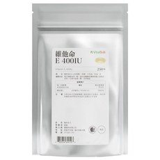 VitalBulk 維他命 E 400 IU, 250顆, 1包