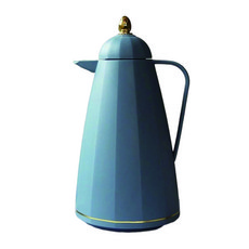TROMSO 巴黎雅典娜玻璃內膽無毒保溫壺, 1000ml, 典雅藍, 不必插電, 保溫12小時, 保冰16小時, 1L, 典雅茉藍, 1個