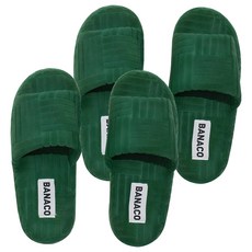 바나코 비비드 테리 룸 슬리퍼, Green, 2세트