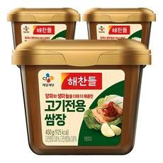 CJ Haechandle 肉類專用包飯醬, 450g, 3個
