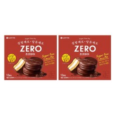 LOTTE 樂天 Zero巧克力棉花糖派, 336g, 2盒