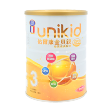 Unikid 佑爾康 金貝親 OPO Premium 幼兒成長配方 3號 奶粉 (1-3歲適用) 含OPO、乳鐵蛋白、多種營養素, 850g, 1罐