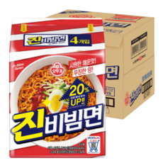 오뚜기 진비빔면 156g, 32개