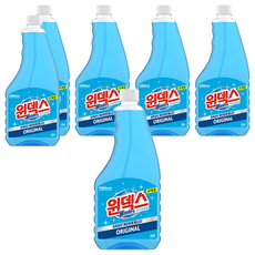 윈덱스 스프레이 유리세정제 리필, 500ml, 6개