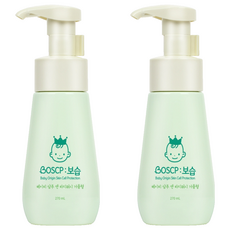BOSCP 嬰兒用保濕洗髮沐浴慕斯, 270ml, 2個