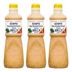kewpie 焙煎胡麻醬, 1L, 3個