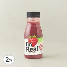 아임리얼 스트로베리 주스, 190ml, 2개