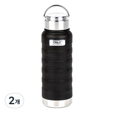 오슬로 아웃백 텀블러, 블랙, 700ml, 2개