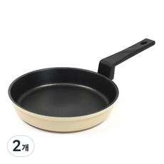 키친아트 인덕션 모던베이지 IH 쿡웨어 에그팬, 16cm, 2개