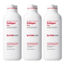 닥터포헤어 탈모증상완화 볼륨강화 폴리젠 플러스 샴푸, 500ml, 3개