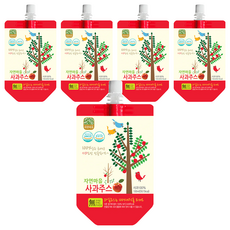 Nature Village 自然村 蘋果果汁, 韓國製, 100%蘋果汁, 無添加物, 兒童果汁, 100ml, 5包