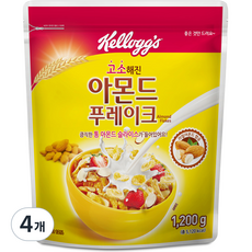 켈로그 아몬드 푸레이크, 1.2kg, 4개