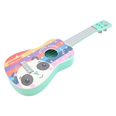 Fisher-Price 費雪 多彩烏克麗麗, 繽紛小熊貓造型 輕巧好攜帶 鍛鍊手部協調能力, 59cm x 19cm x 5.5cm, 小熊貓, 1個