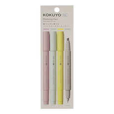 KOKUYO 國譽 ME 兩用螢光筆 4入組, 4色, 4支