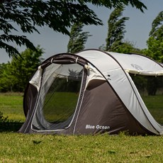 그라비티캠프 원터치 캠핑 텐트, 화이트 실버 에디션, 빅스타