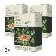 코멧 3겹 브라운 에코 화장지 30m, 30롤, 3개 30롤, 3팩