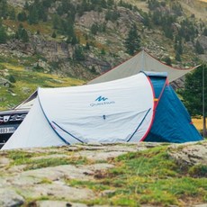 quechua 데카트론 투세컨즈 3인용 암막 캠핑 텐트 혼합색상