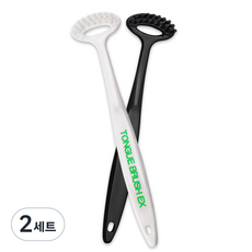 올리보 혀클리너 블랙 + 화이트 세트 TOC2, 2세트