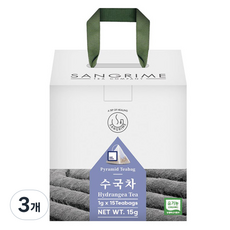 산그리메 유기농 수국차 삼각티백차 선물용패키지, 15개입, 3개, 1g