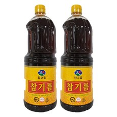 참고을 참기름, 1.8L, 2개