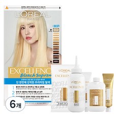 로레알파리 엑셀랑스 블리치 슈프림 셀프 탈색제, 174g, 6개