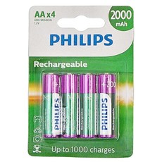 PHILIPS 飛利浦 Multi Life低自放電3號鎳氫充電電池, 4個裝, 1盒