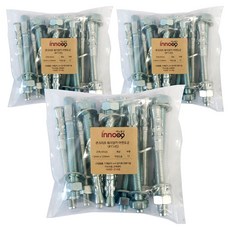 Inno Tools 鍍鋅混凝土楔形錨栓, 3個