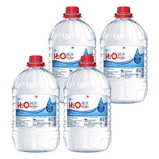 統一 H2O 純水，值得信賴的純水，5800ml 2入, 5.8L, 4桶