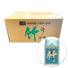 백년애 스틱형 죽써서 만든 고양이 모래 라벤더 향, 2.5kg, 6개