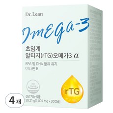 닥터린 초임계 알티지 오메가3 알파 30.21g, 30정, 4개 30정, 4개