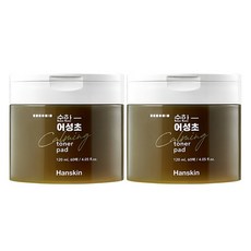 한스킨 순한 어성초 카밍 토너패드, 60매, 2개