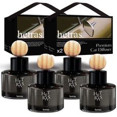 헤트라스 프리미엄 차량용 디퓨저 77ml x 2p + 리본끈 선물세트, 블랙체리향, 2세트