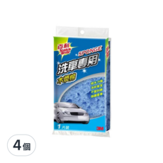 3M Scotch-Brite 百利 專業洗車木漿棉, 4個