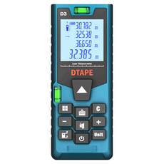 DTAPE 紅外線測距儀 D3-060M，測量範圍0.2~60m，面積/體積測量, 1個