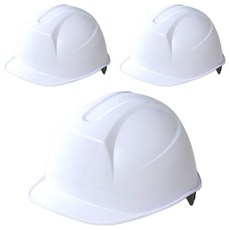 DONGMYUNG 建築工地工地頭部保護安全帽 新型白色, 3個