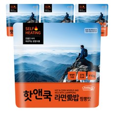이지밥 핫앤쿡 라면애밥 짬뽕맛, 110g, 4개
