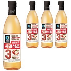 청정원 정통 사과 식초, 800ml, 4개