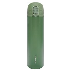 LocknLock 樂扣樂扣 SlimFit系列彈蓋式保溫瓶, 綠色, 400ml, 1個