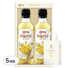 백설 카놀라유 선물세트 3호, 5세트
