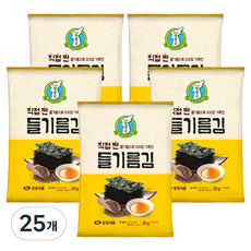 지도표성경 직접 짠 들기름김, 20g, 25개